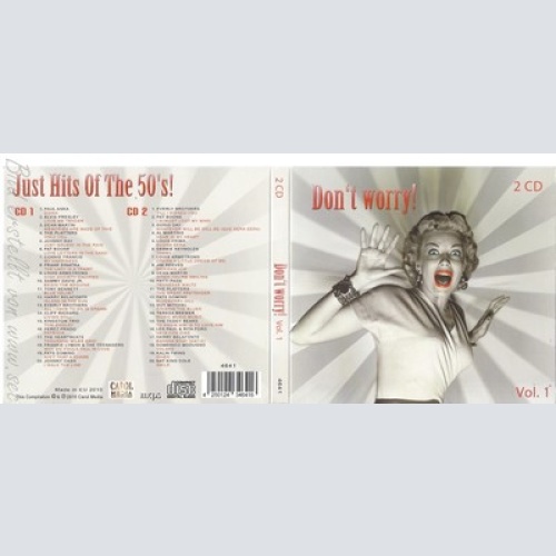 CD--VARIOUS -- --2CD -- DONT WORRY-JUST HITS OF THE 50S