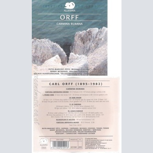 CD--R. PÜTZ, B. MCDANIEL, KÖLNER RSO UND KÖLNER RUNDFUNK.SINF.ORCH. -- -- CARMIN