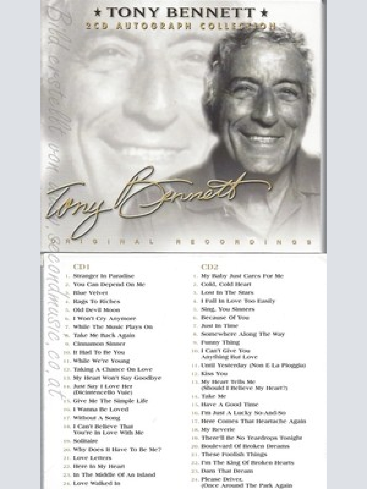 CD--TONY BENNET -- --- AUTOGRAPH COLLECTION