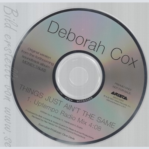 CD--DEBORAH COX--THINGS JUST AIN'T THE SAME