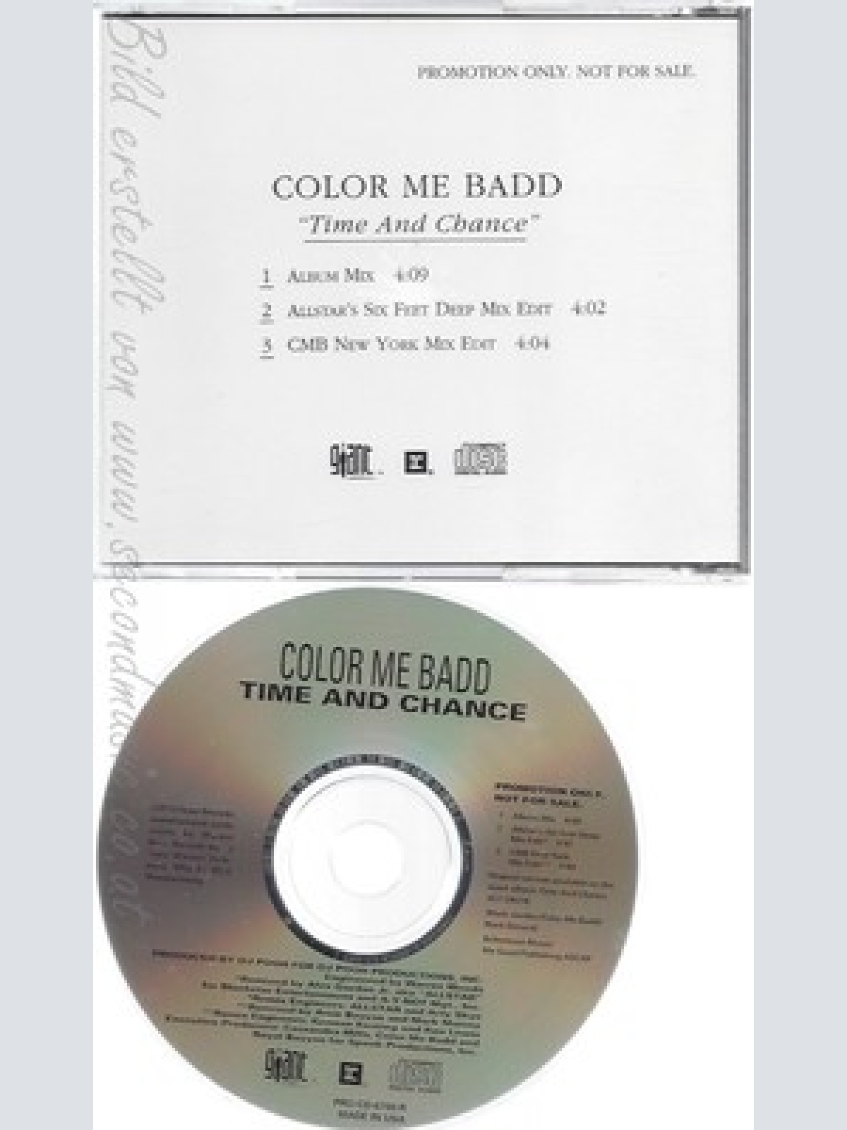 CD--COLOUR ME BAD--TIME AND CHANGE--PROMO