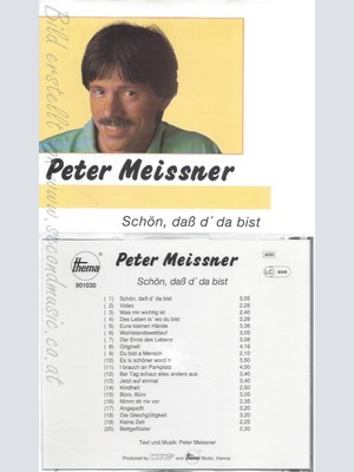 CD--PETER MEISSNER--SCHÖN DASS D DA BIST