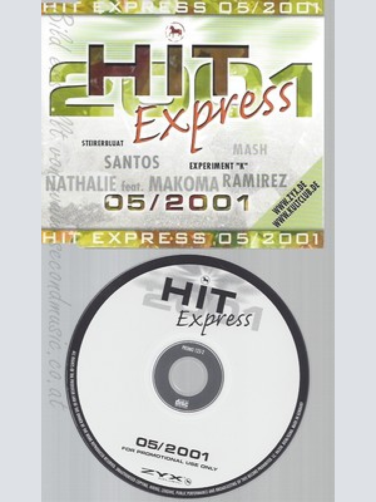 CD--HIT EXPRESS--05/2001--SANTOS--STEIRABLUAT--MASH--EXPERIMENTK--17 TRACKS--PRO
