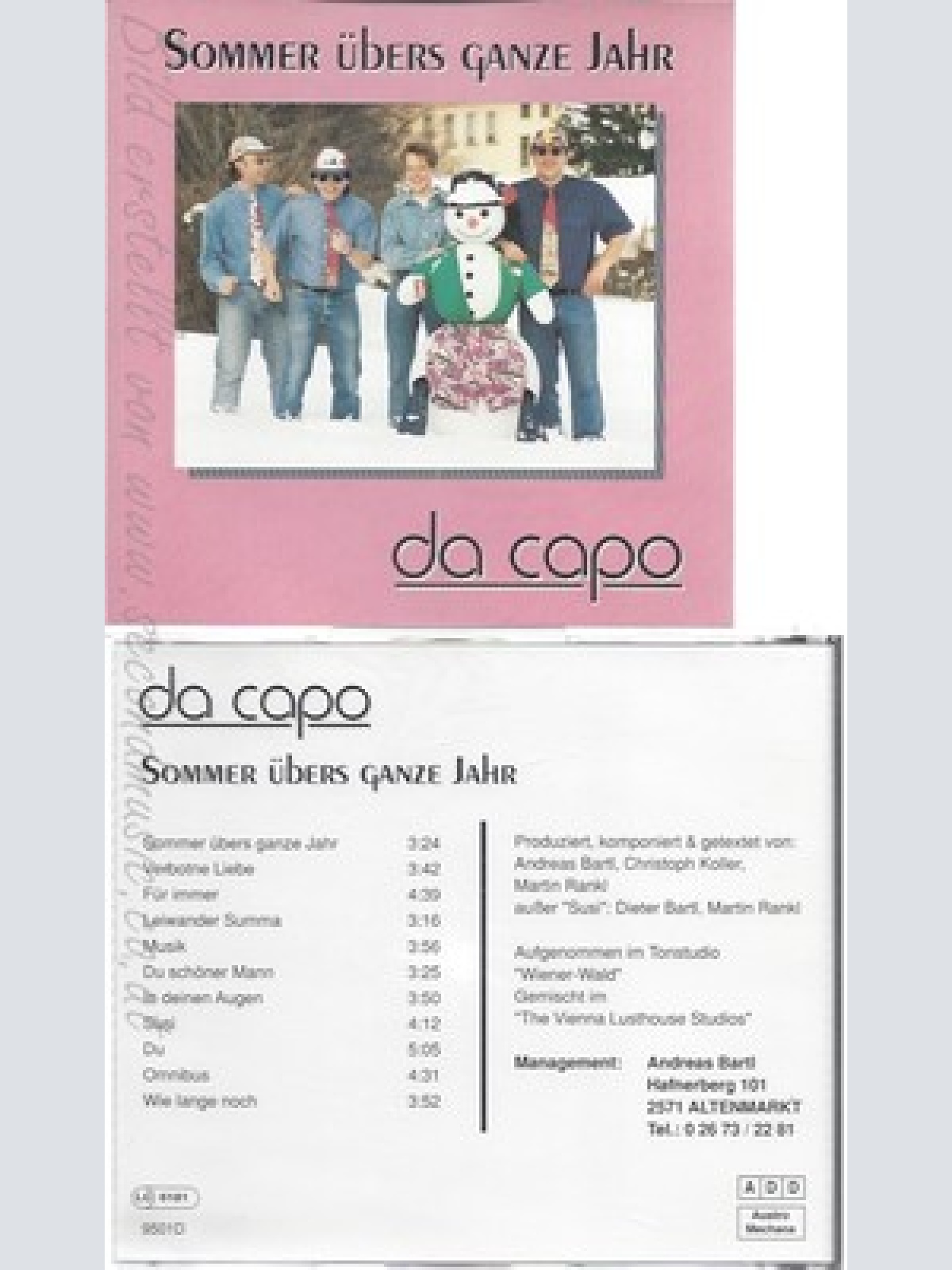 CD--DA CAPO--SOMMER ÜBERS GANZTE JAHR