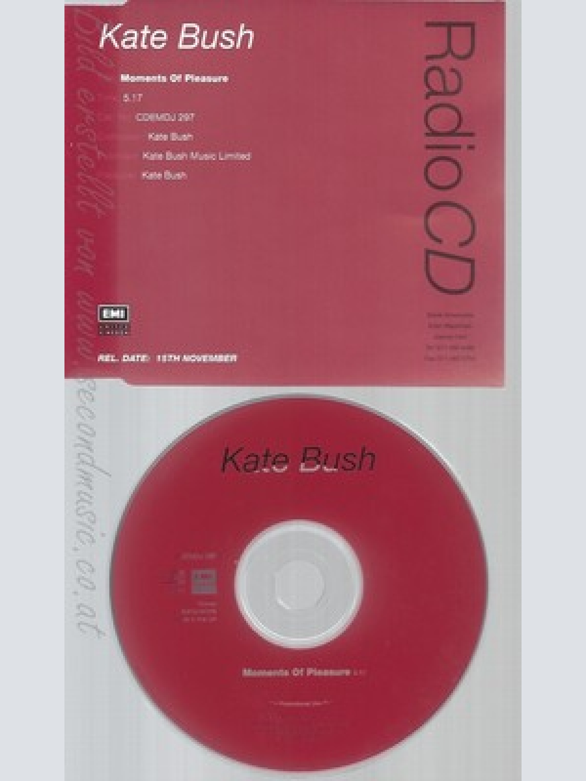 CD--KATE BUSH--MOMENTS OF PLEASURE--PROMO