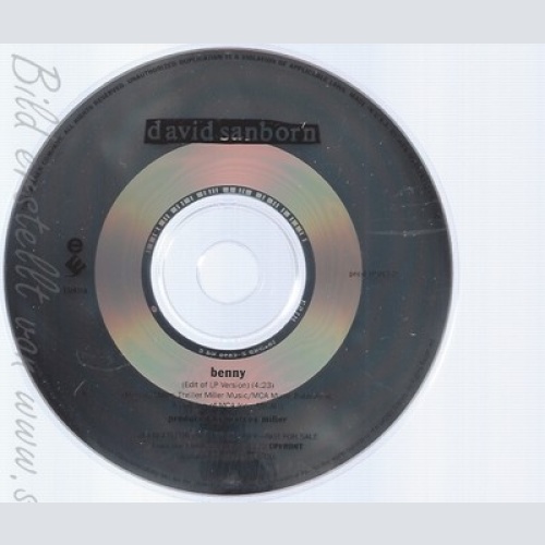CD--DAQVID SANBORN--BENNY--PROMO