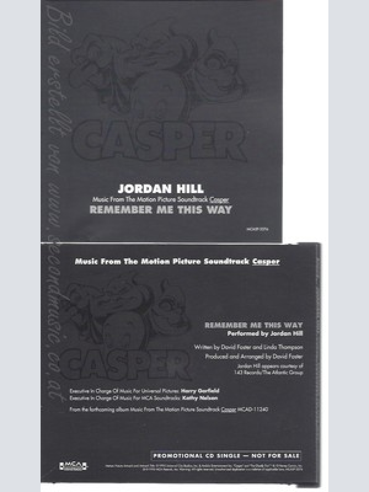 CD--JORDAN HILL--REMEMBER ME THIS WAY--CASPAR--PROMO