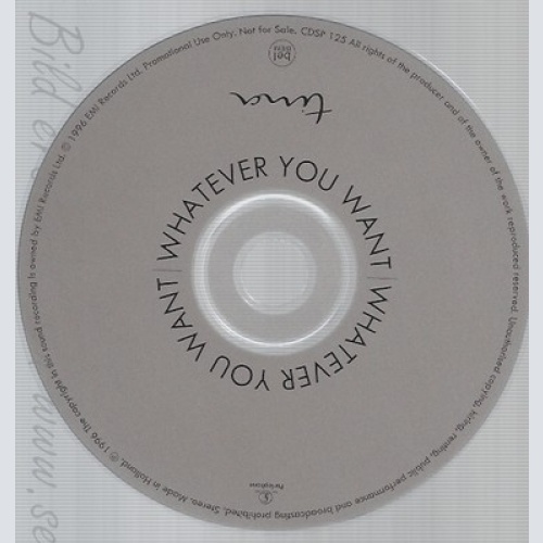 CD--TINA--WHATEVER YOU WANT--PROMO