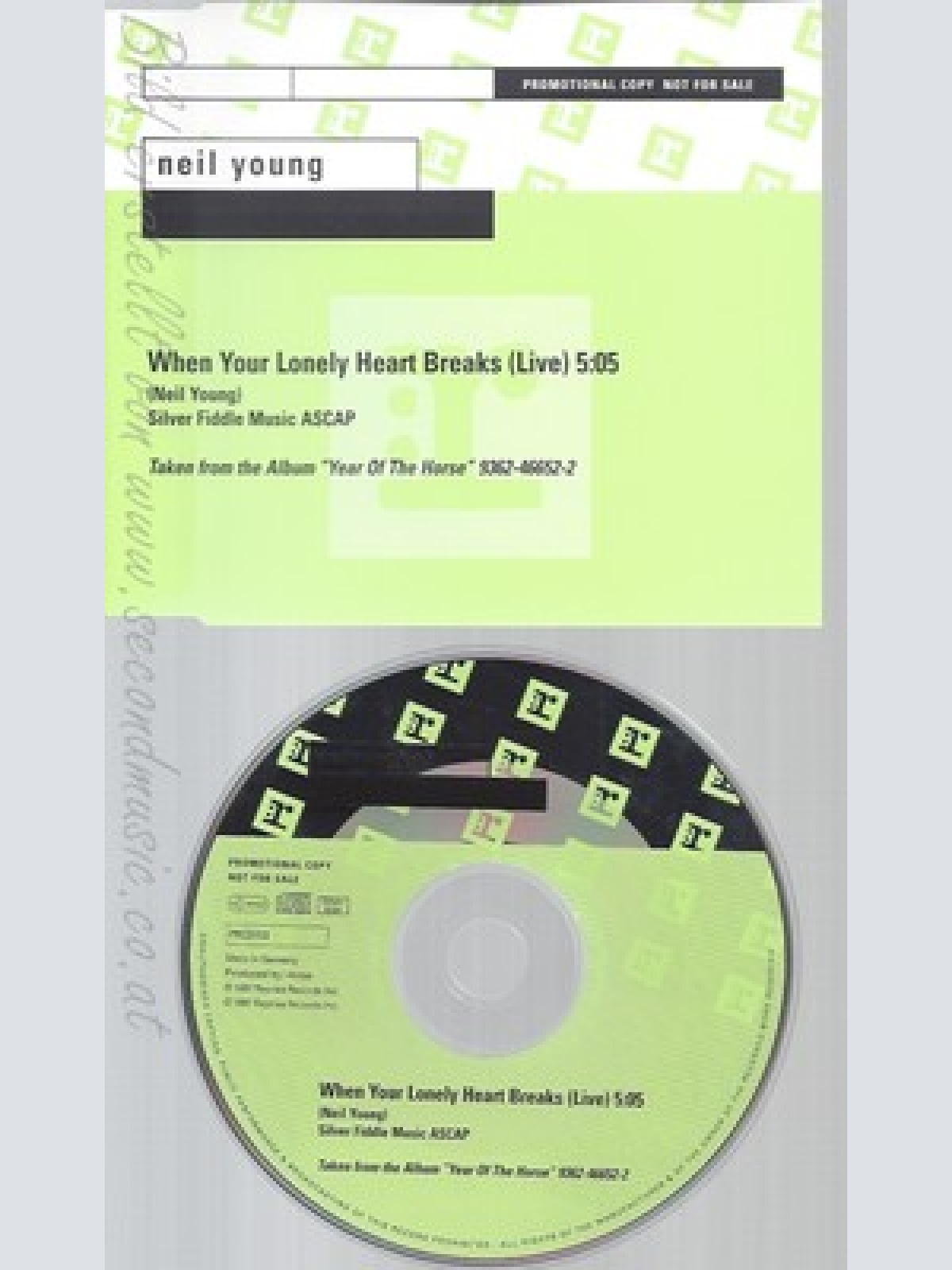 CD--NEIL YOUNG--WHEN YOUR LONELY HEART BREAKS--PROMO