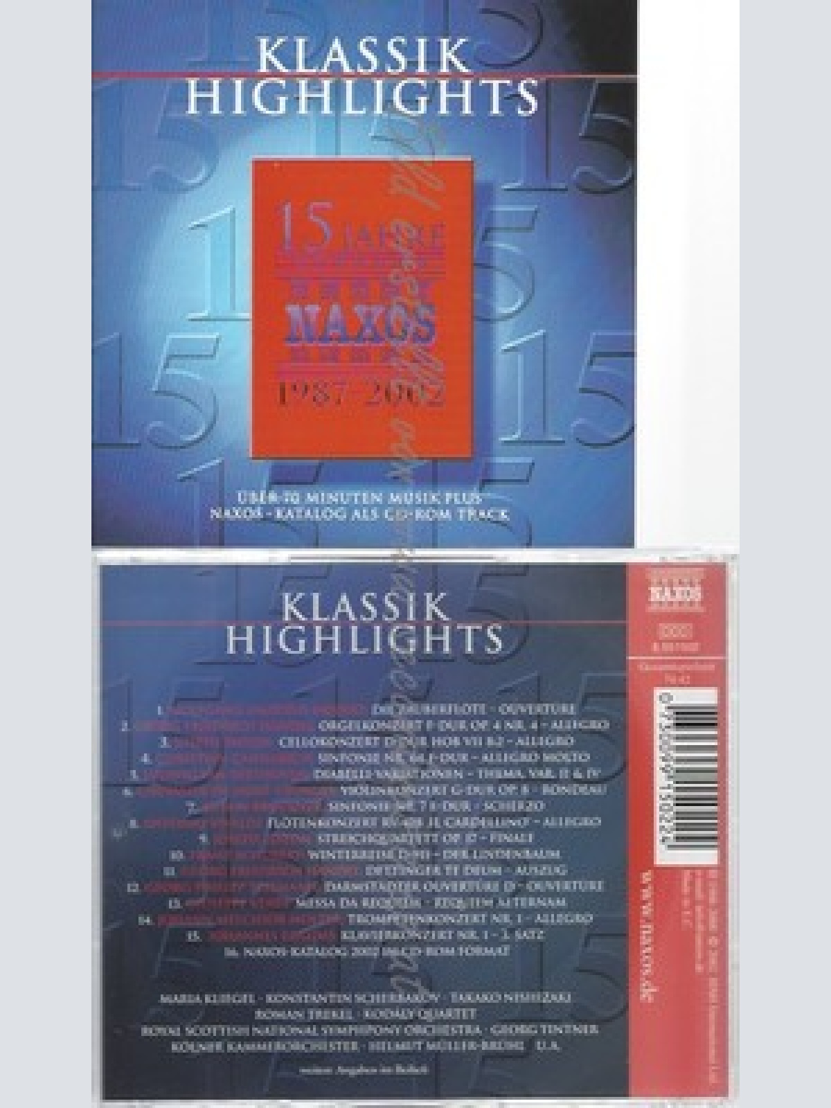 CD--5 HIGHLIGHTS / JANOE JANDO -- --SET -- 15 JAHRE NAXOS