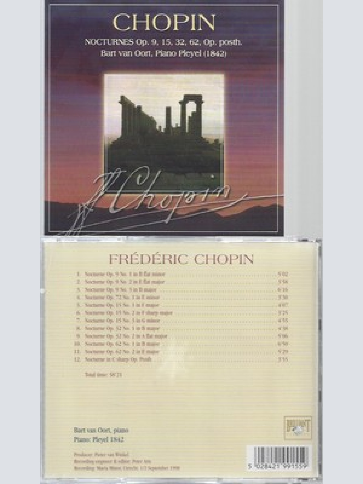 CD--FREDERIC CHOPIN UND BART VAN OORT -- CHOPIN: NOCTURNES OP. 9, 15, 32, 62