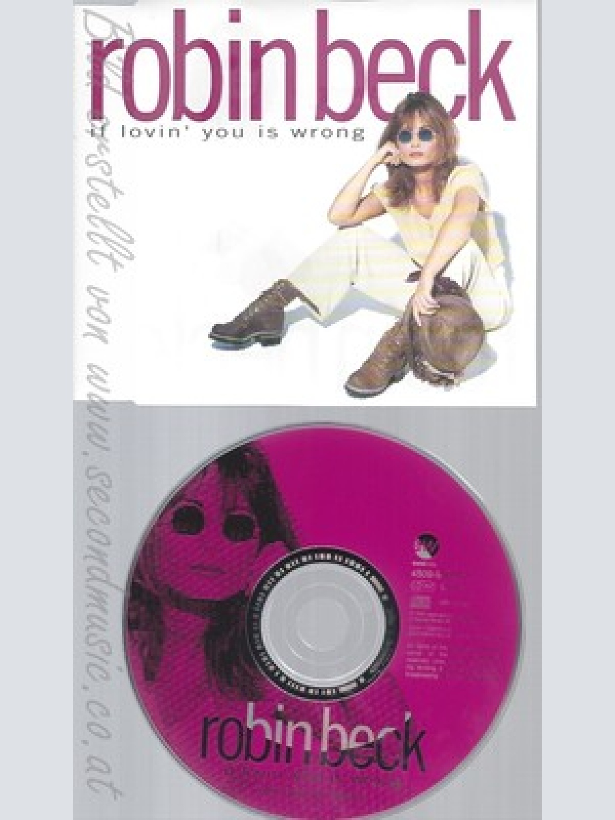 CD--ROBIN BECK - SINGLE -- IF LOVIN' YOU IS WRONG -3 TRACKS,  -