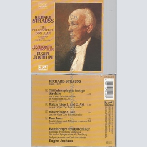 CD--RICHARD STRAUSS -- CD -- TILL EULENSPIEGEL -- WALZERFOLGE AUS "DER ROSENKAVA