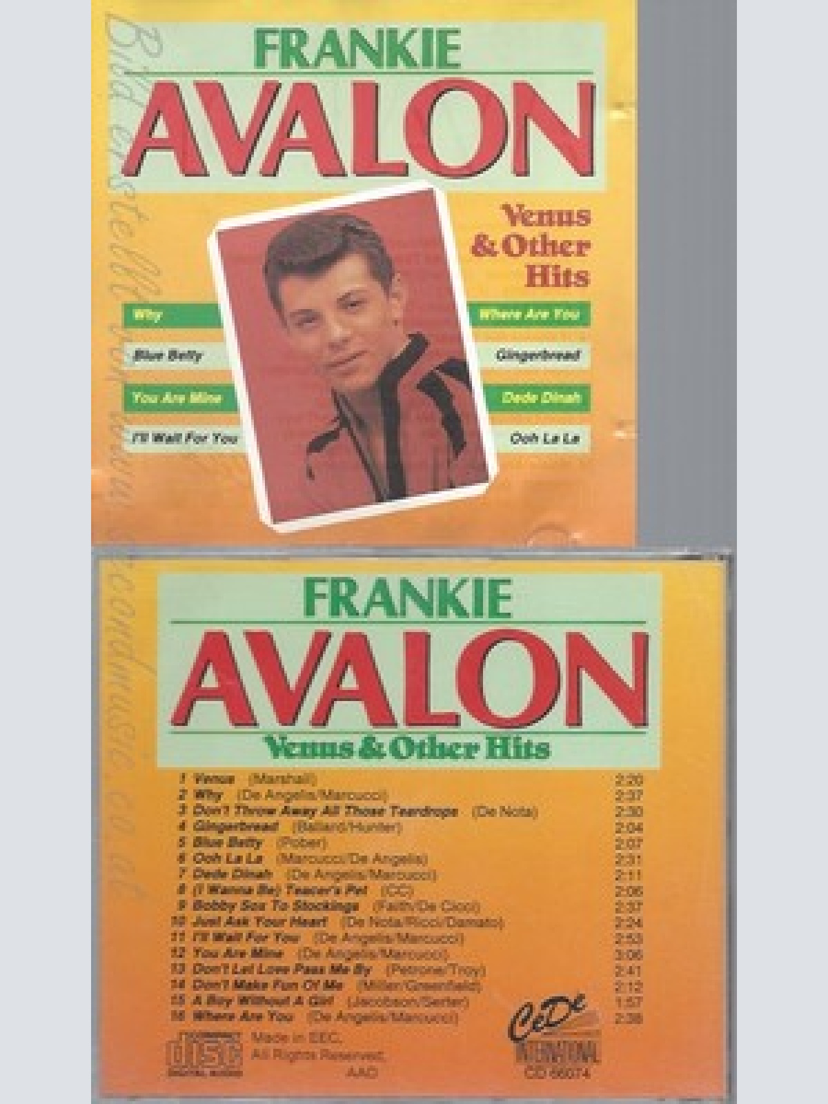 CD--FRANKIE AVALON--VENUS & OTHER HITS