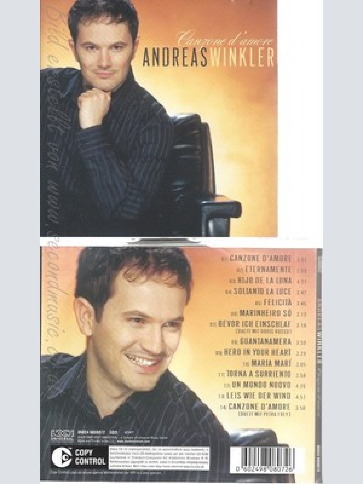 CD--ANDREAS WINKLER -- -- CANZONE D'AMORE