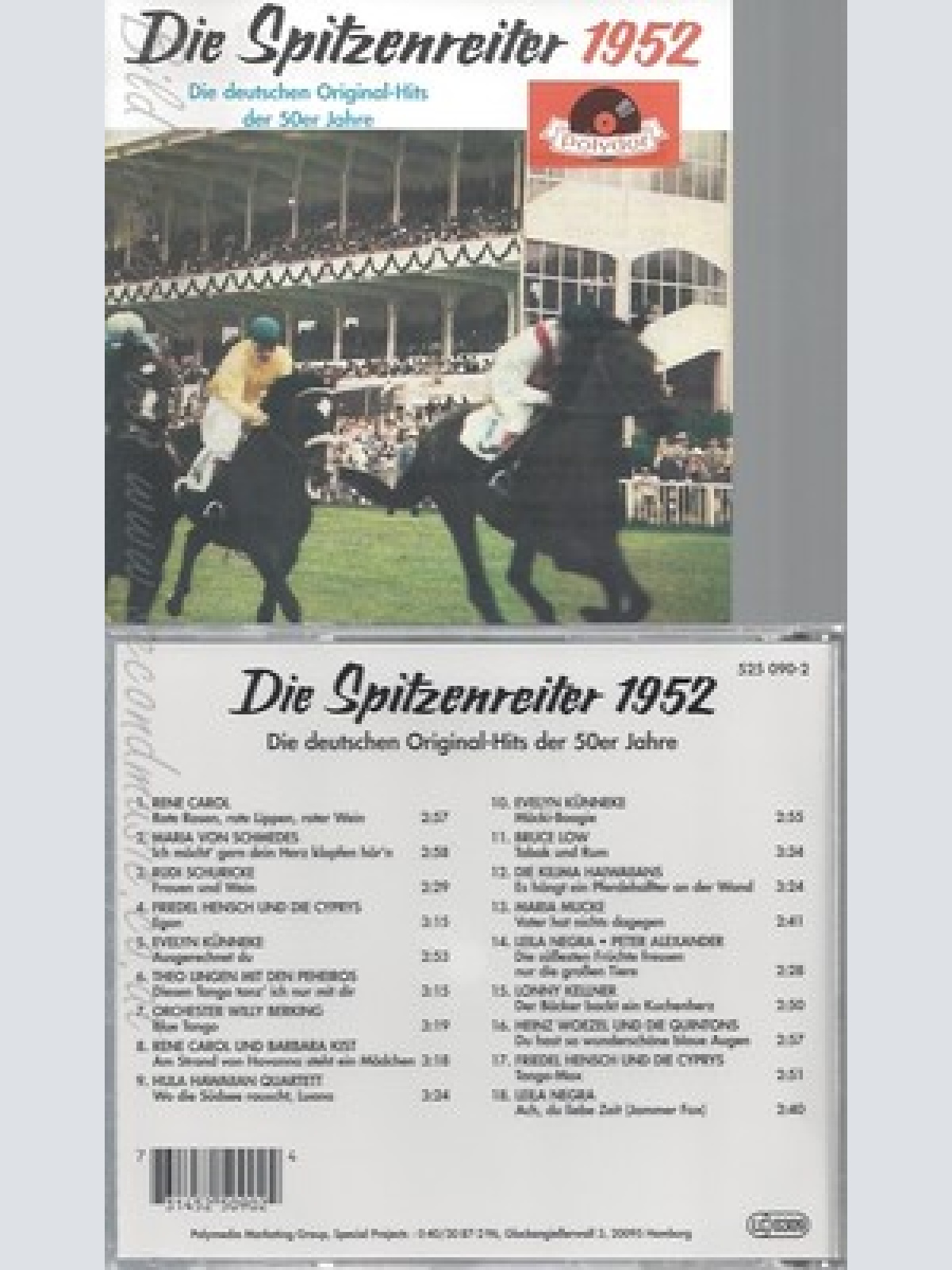 CD--DIE SPITZENREITER----DIE DEUTSCHEN ORIGINAL-HITS -1952