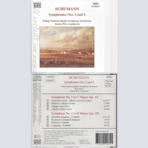 CD--WIT, POLNISCHES STAATL.RSO UND ROBERT SCHUMANN -- -- -- SCHUMANN: SINFONIEN
