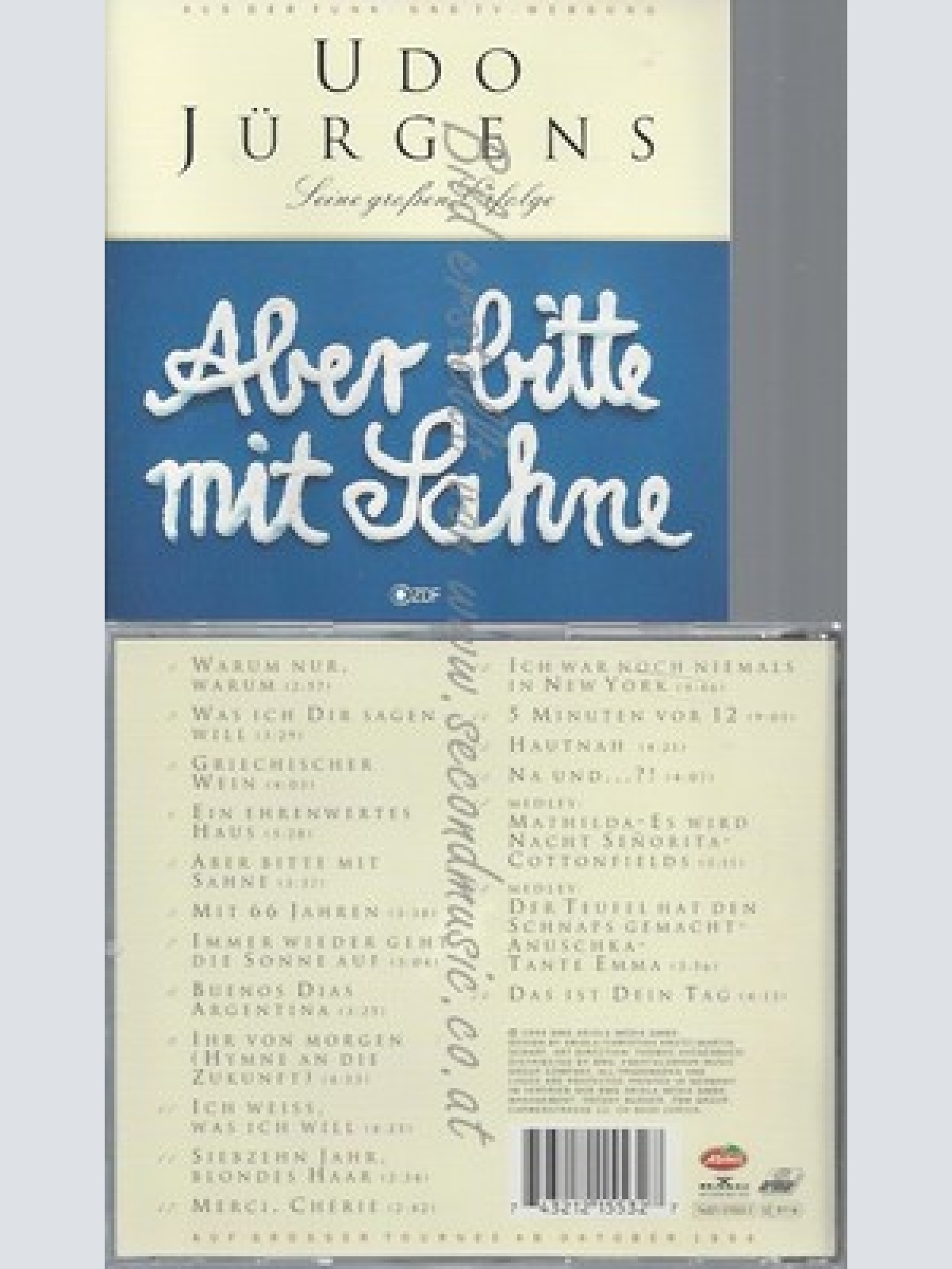 CD--UDO JÜRGENS -- -- ABER BITTE MIT SAHNE - SEINE GROSSEN ERFOLGE