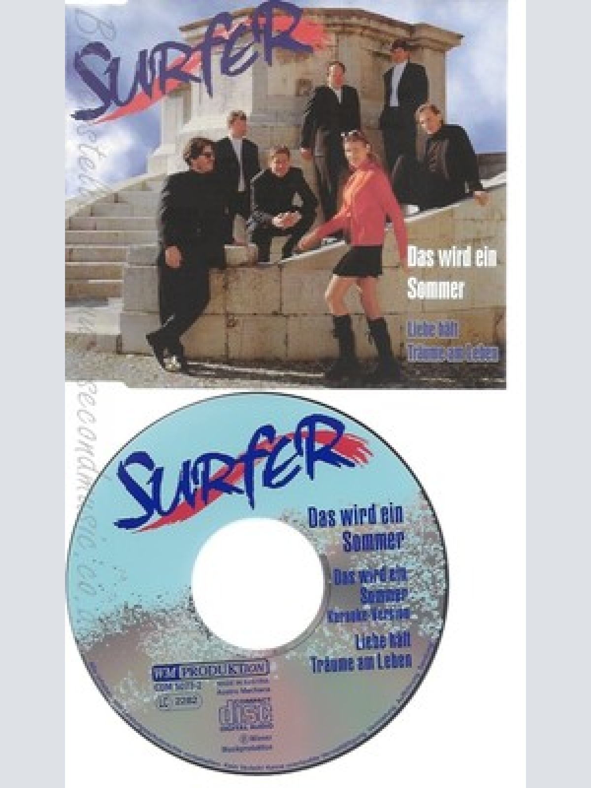 CD--SURFER --DAS WIR EIN SOMMER --INCL. KARAOKE-