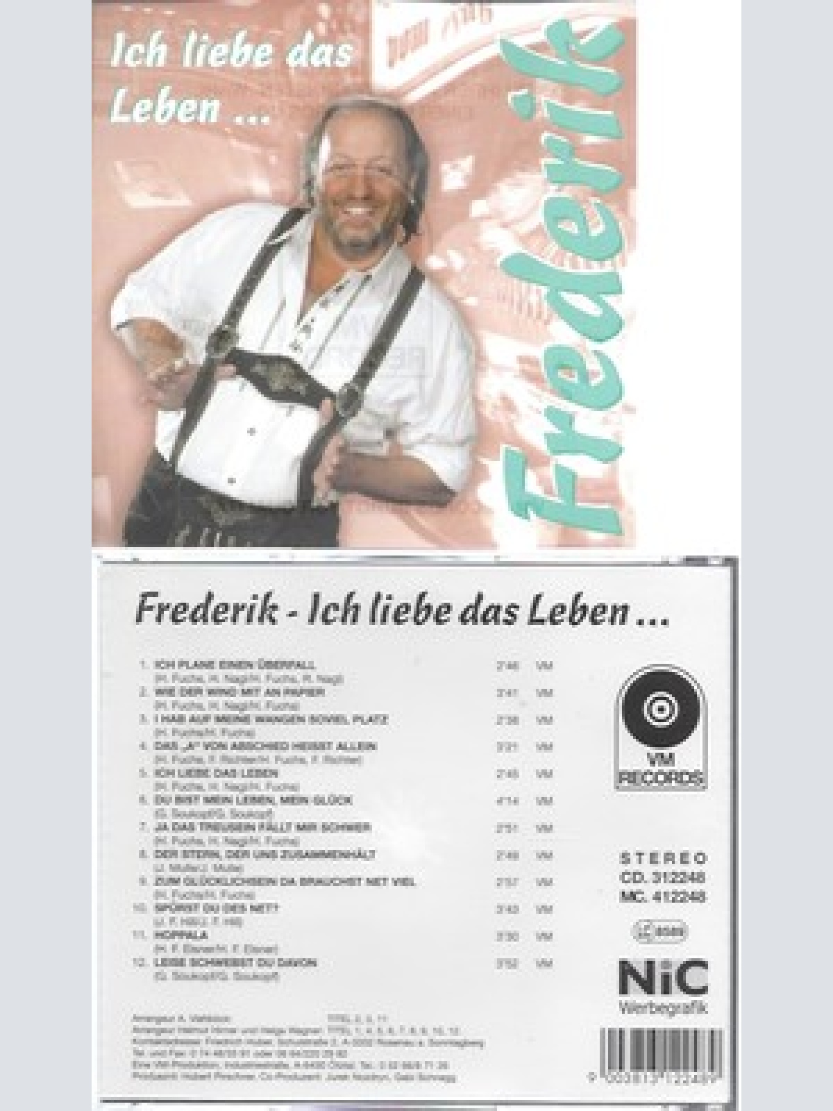 CD--FREDERIK --ICH Liebe DAS LEBEN