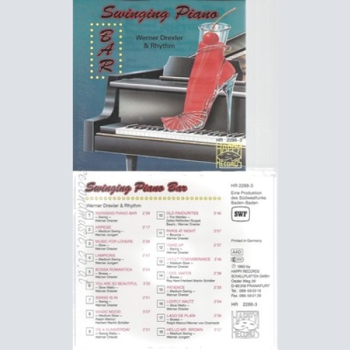 CD--SWINGING PIANO BAR--WERNER DREXLER & RYTHM