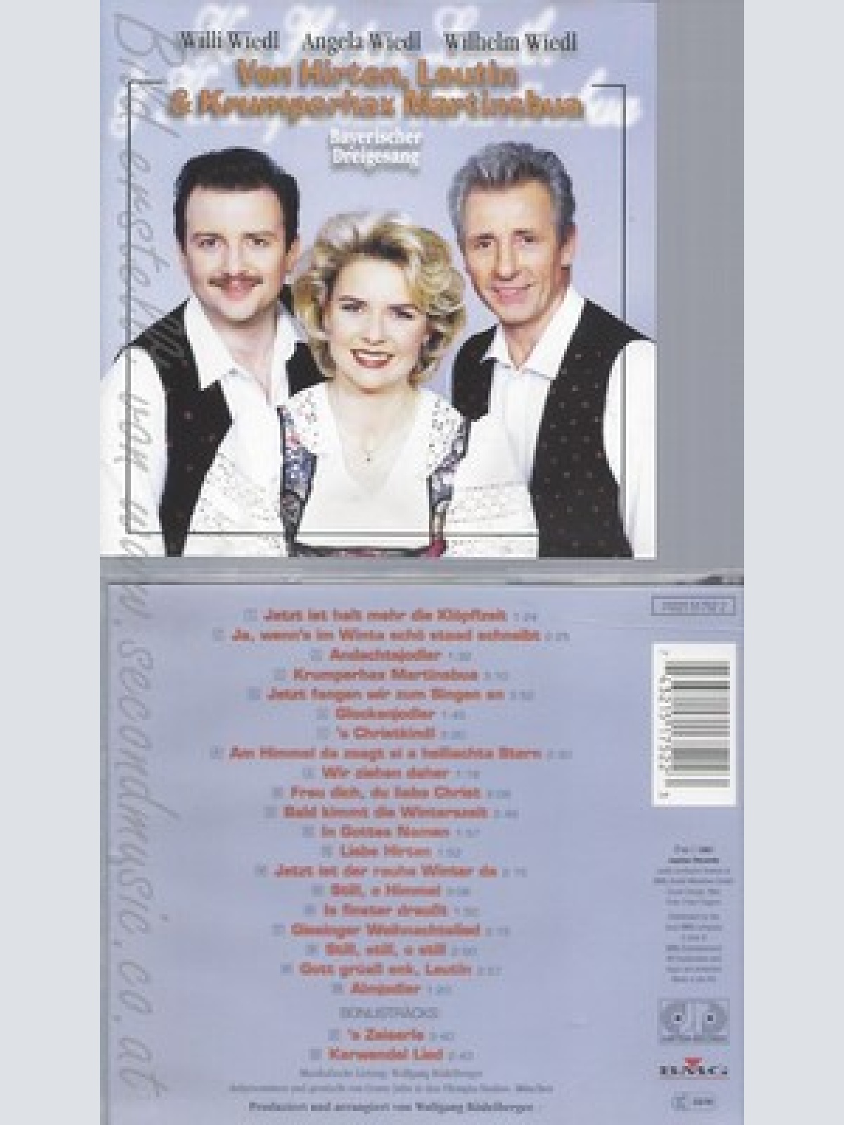 CD--HIRTEN,LEUTLN & KRUMPERHA / ANGELA WIEDL UND WILLY WIEDL JR. -1997- --