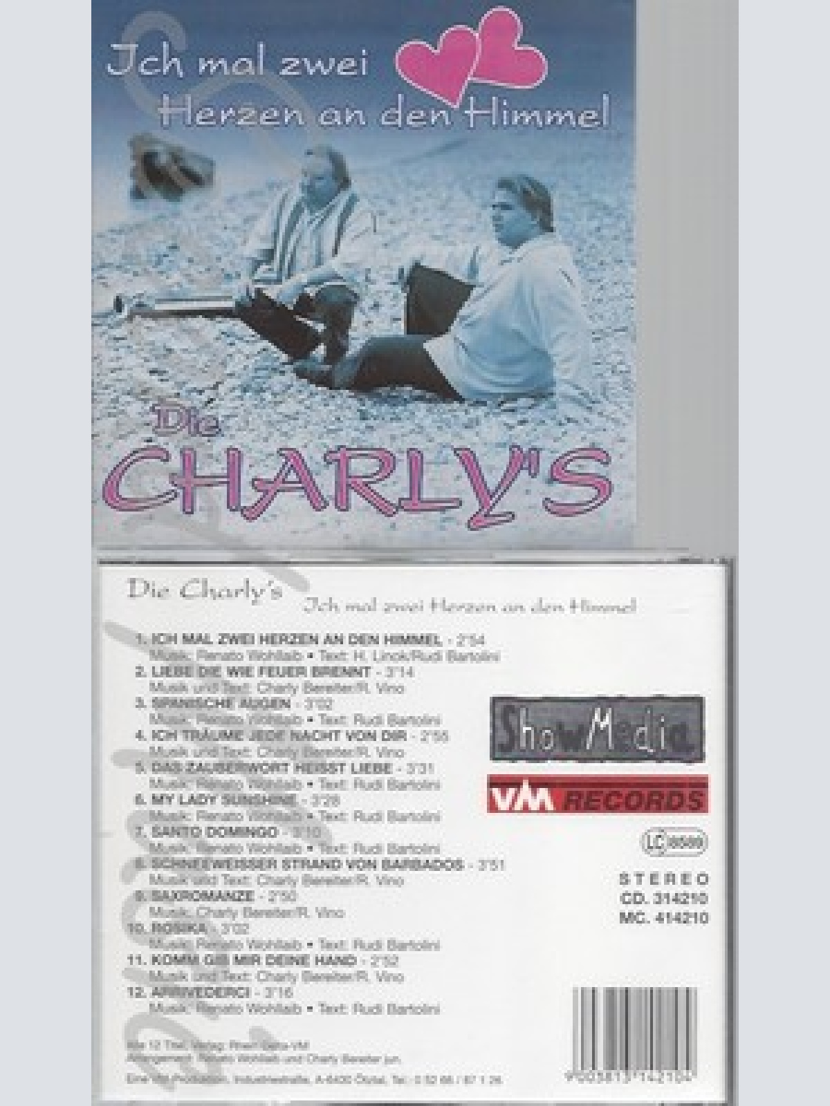 CD--DIE CHARLY'S - CD -- ICH MAL ZWEI HERZEN AN DEN HIMMEL