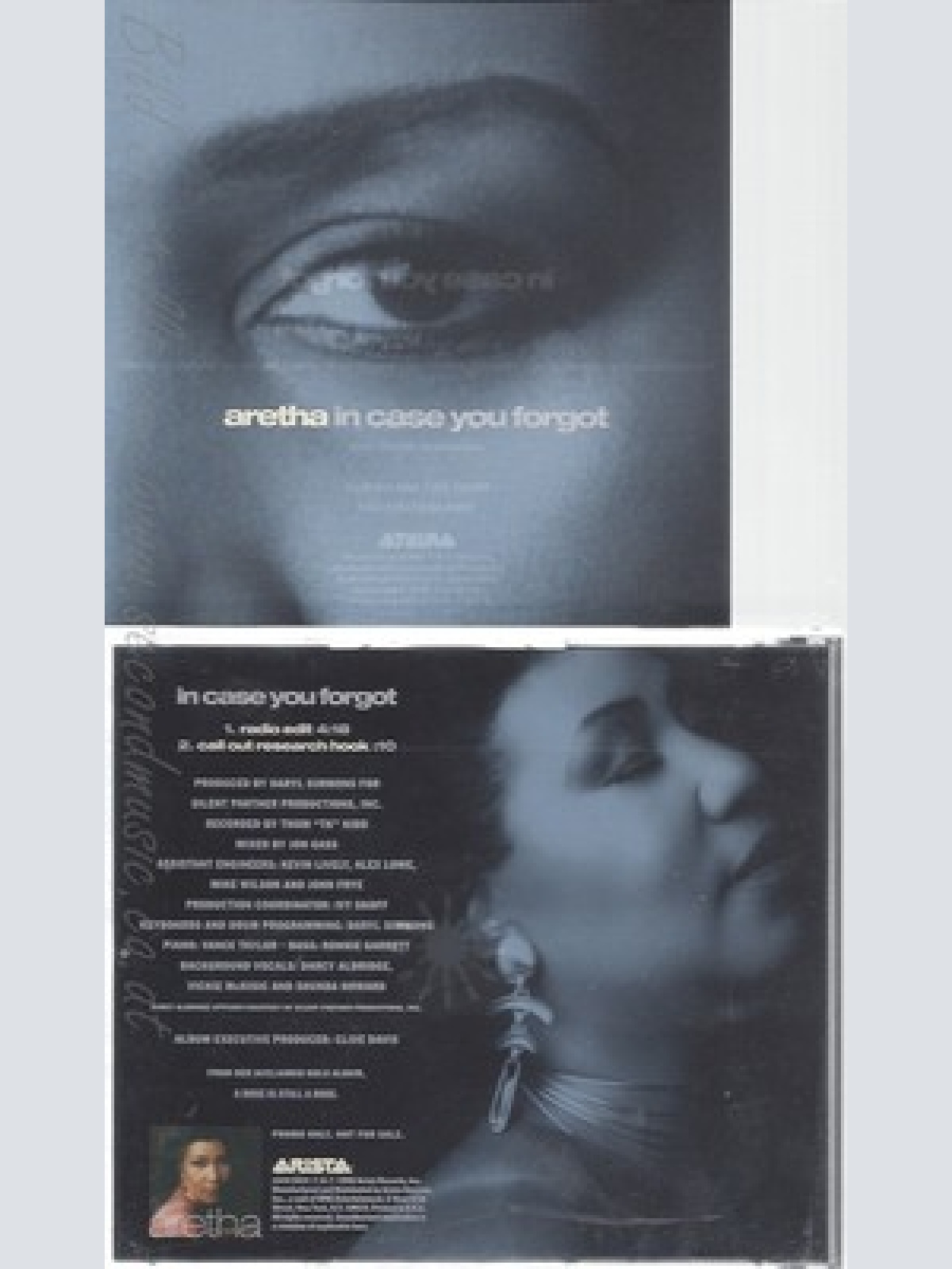 CD--ARETHA--IN CASE YOU FORGOT --PROMO