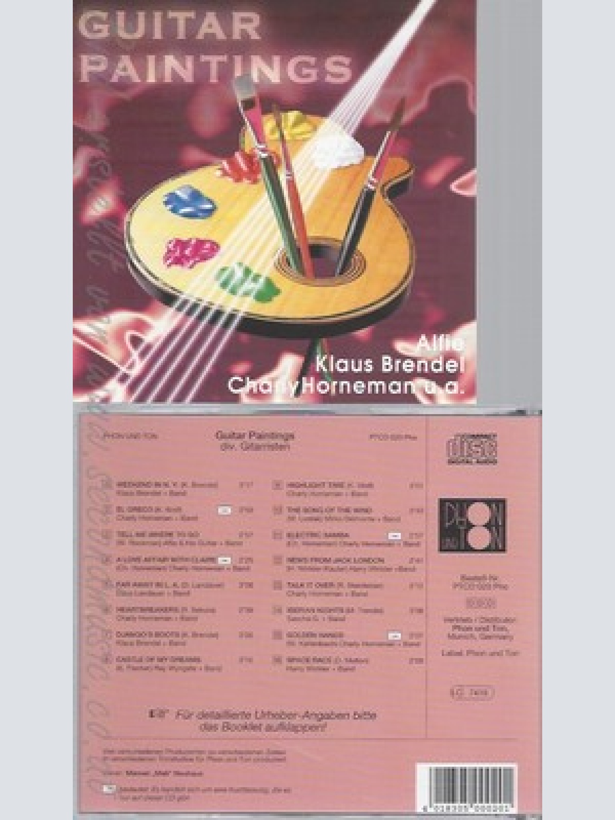 CD--GUITAR PAINTINGS --ALFIE--KLAUS BRENDEL-HORNEMAN--