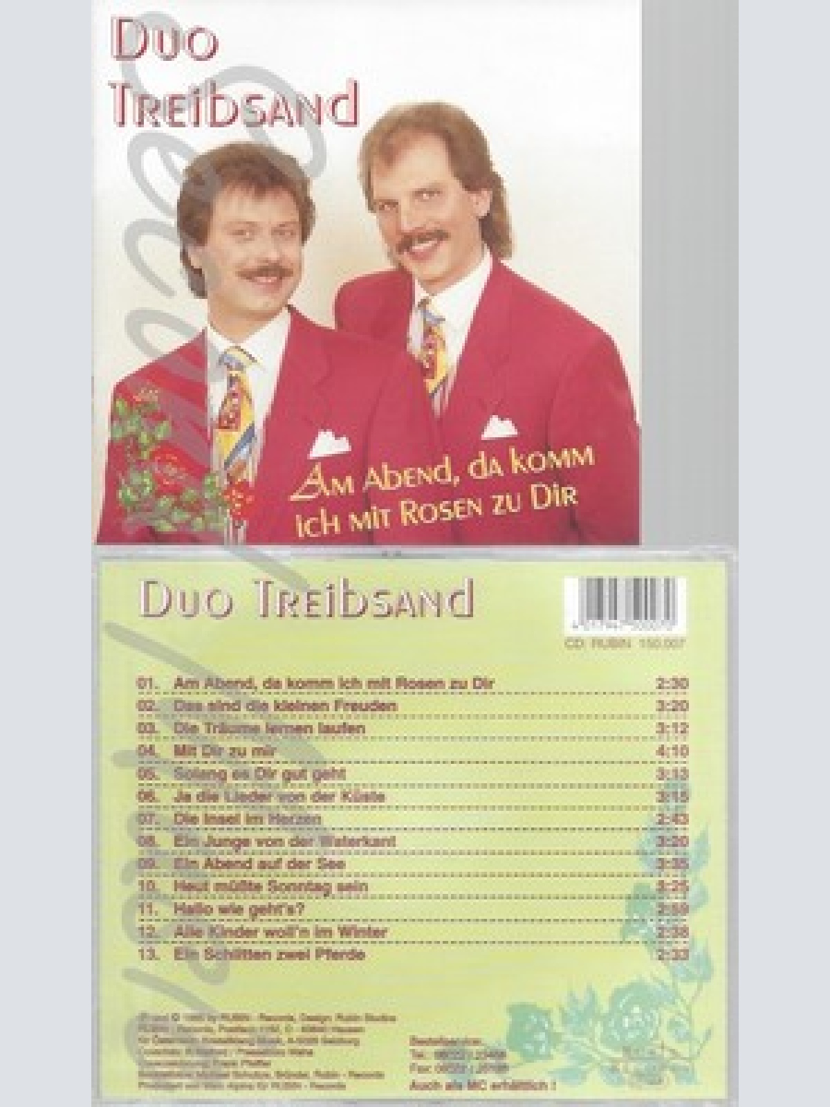 CD--DUO TREIBSAND--AM ABEND DA KOMM ICH MIT ROSEN ZU DIR