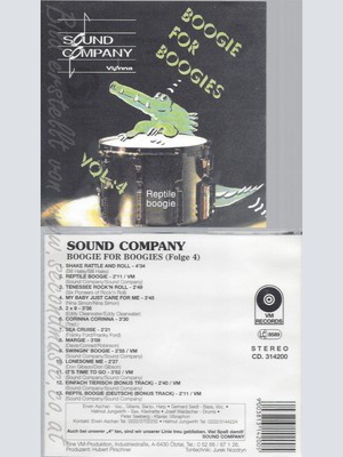 CD--SOUND COMPANY--BOOGIE FOR BOOGIES-VOL 4