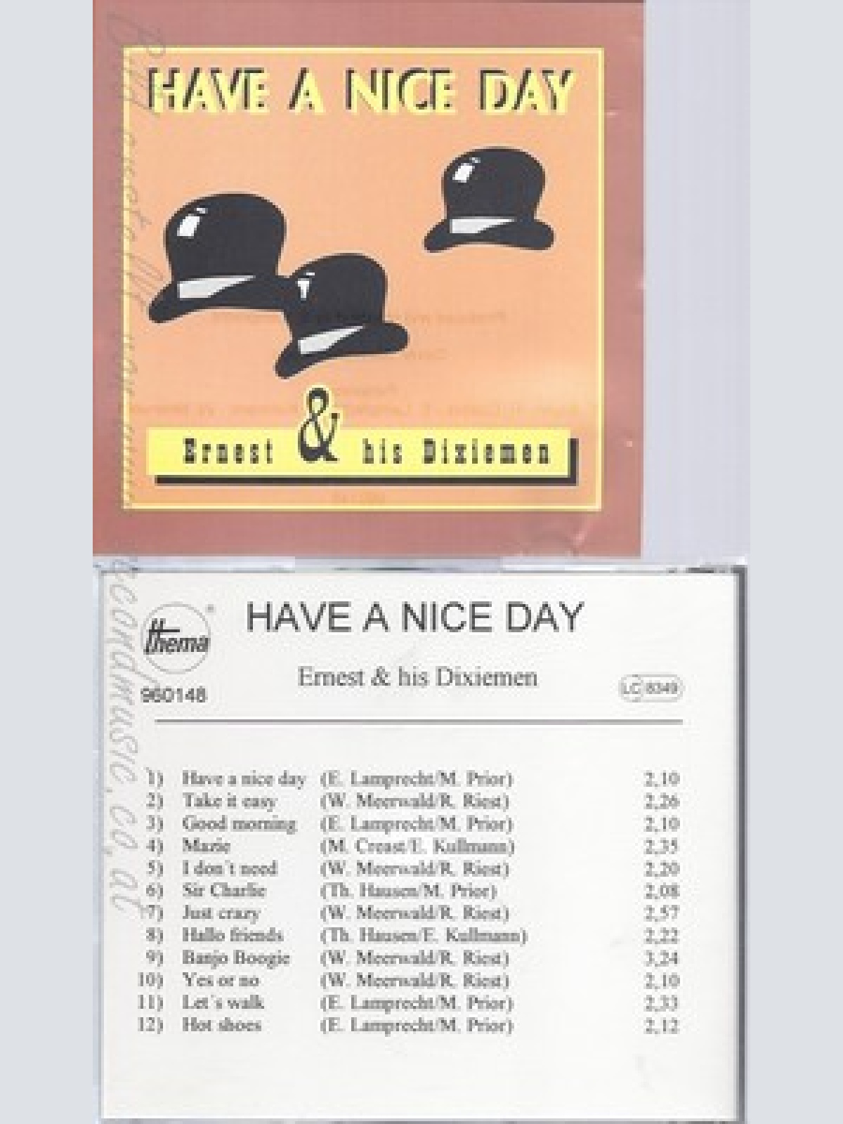 CD--ERNEST & HIS DIXIEMEN--HAVE A NICE DAY