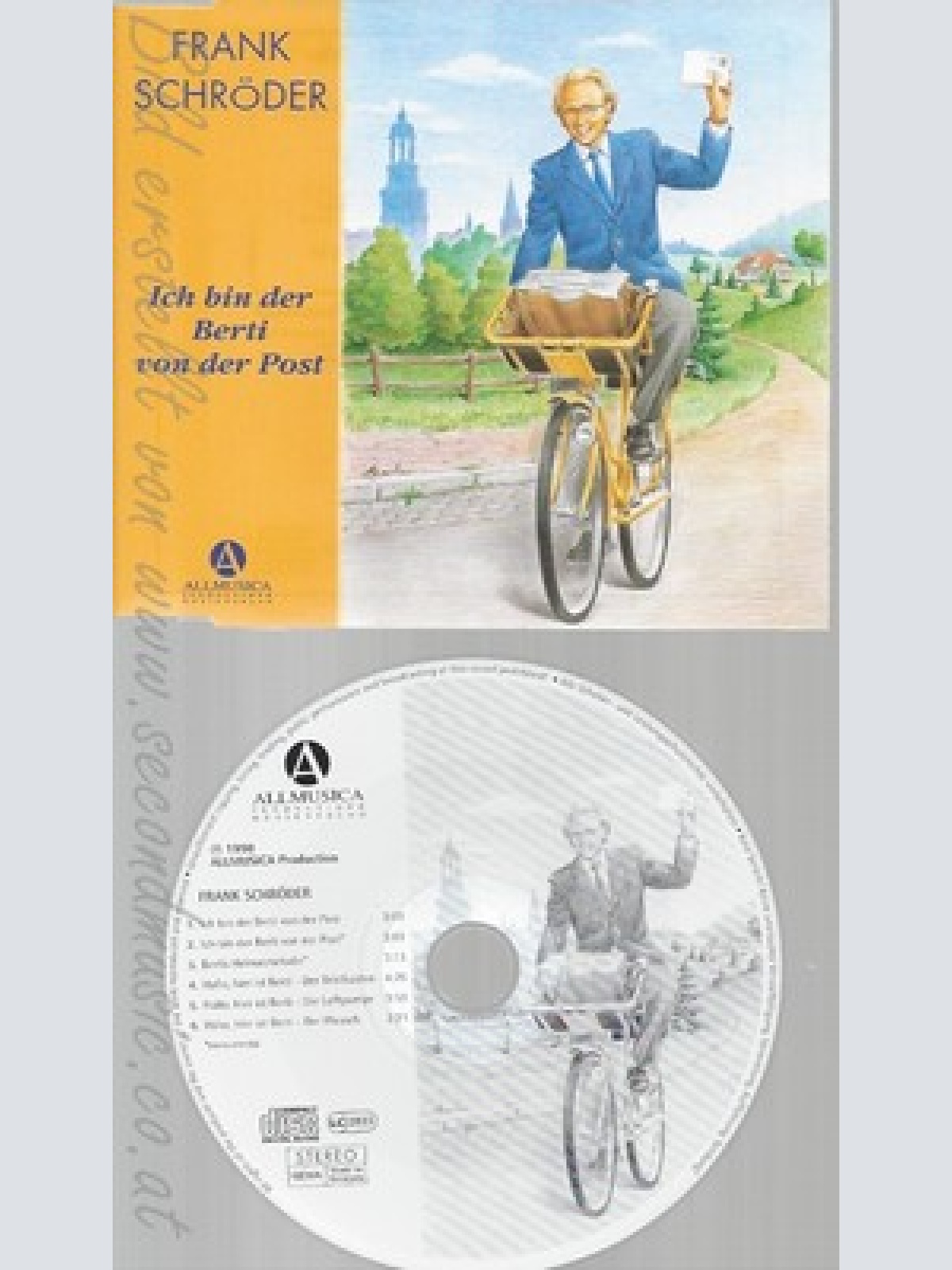 CD-- FRANK SCHROEDER -- - SINGLE -- ICH BIN DER BERTI VON DER POST