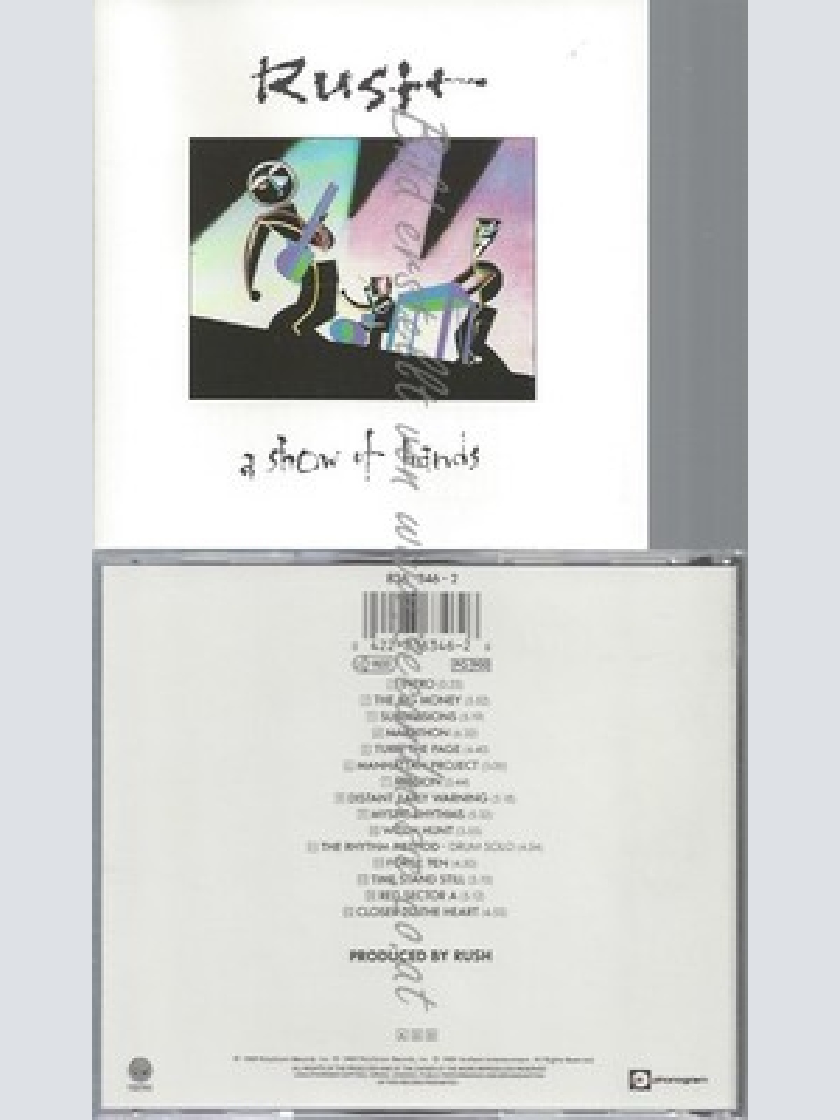 CD--RUSH -- -- A SHOW OF HANDS --VERTIGO SWIRL