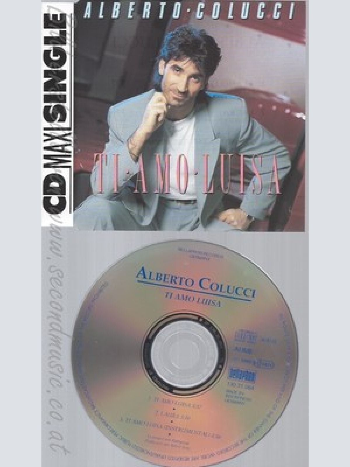 CD--ALBERTO COLUCCI - SINGLE -- TI AMO LUISA -INCL. INSTR.,   -