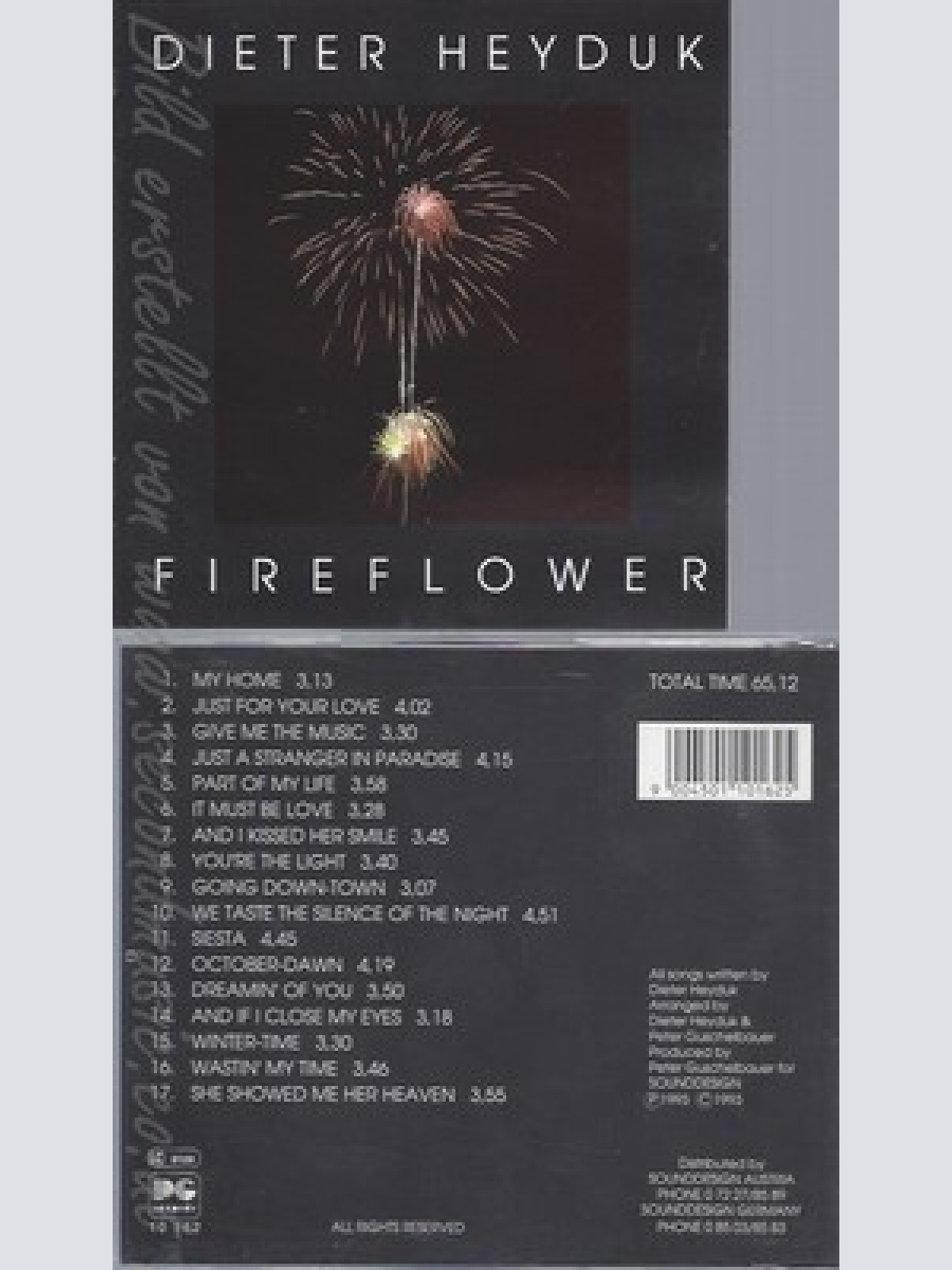 CD--DIETER HEYDUK - -- FIRE FLOWER
