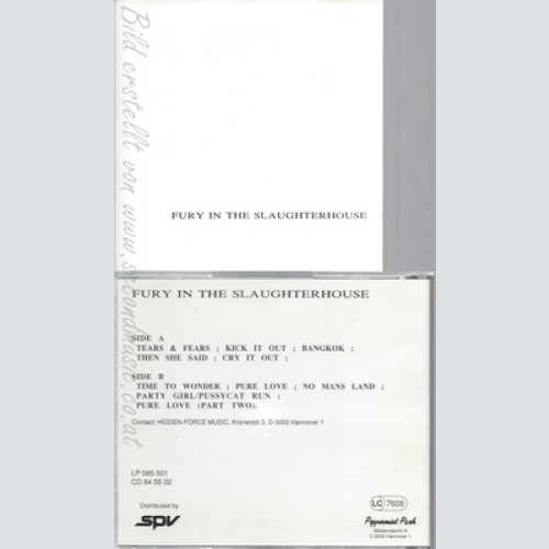 CD--FURY IN THE SLAUGHTERHOUSE--SAME--