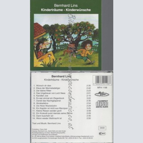 CD--BERNHARD LINS--KINDERTRÄUME -KINDERWÜNSCHE--