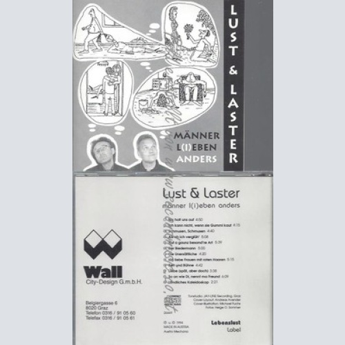 CD--LUST & LASTER--MÄNNER LIEBEN ANDERS--