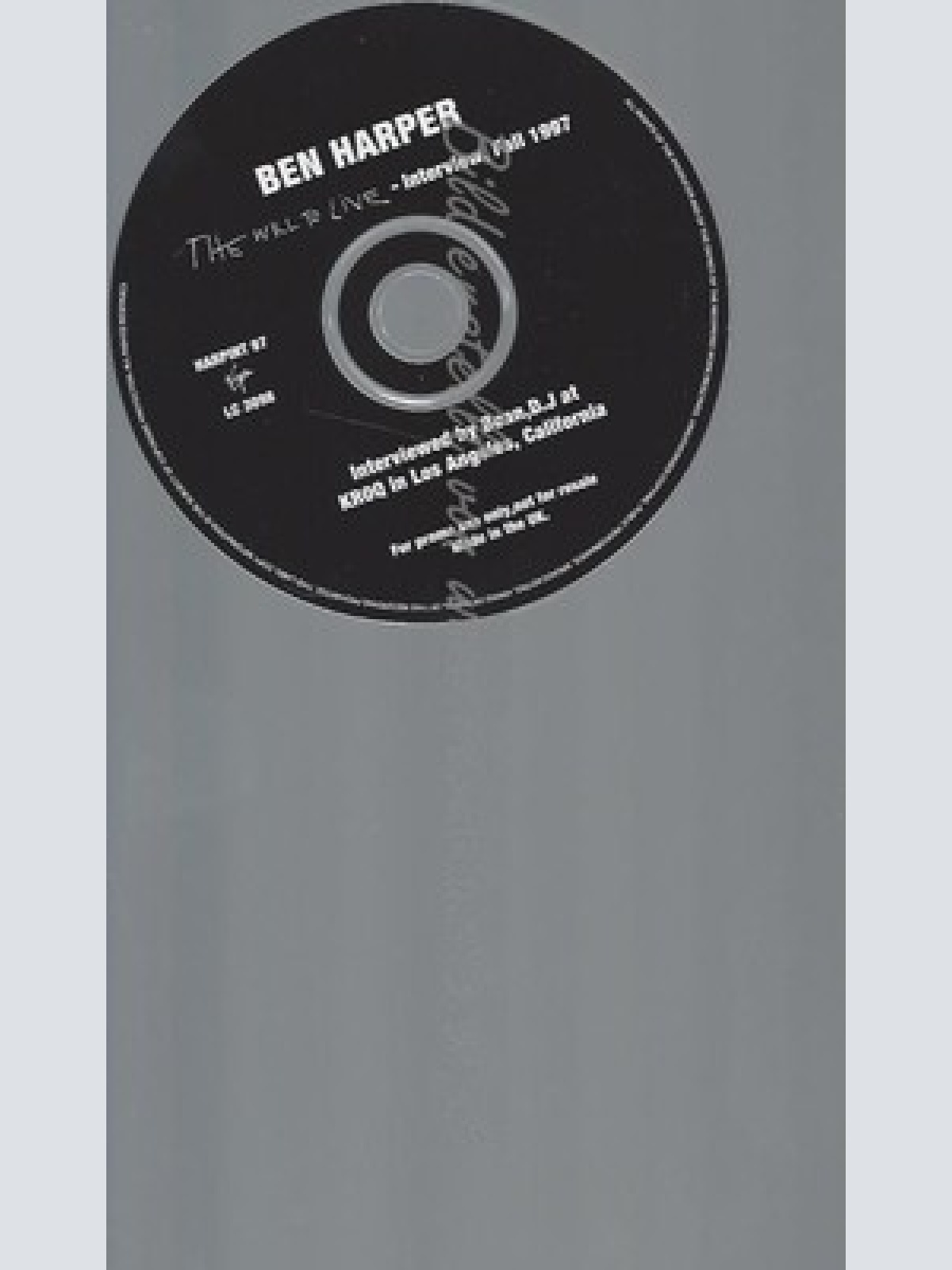 CD--PROMO--BEN HARPER--THE WILL TO LIVE--