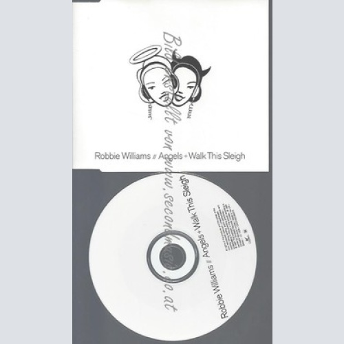 CD--PROMO--ROBBIE WILLIAMS--ANGELS & WALK THIS SLEIGH