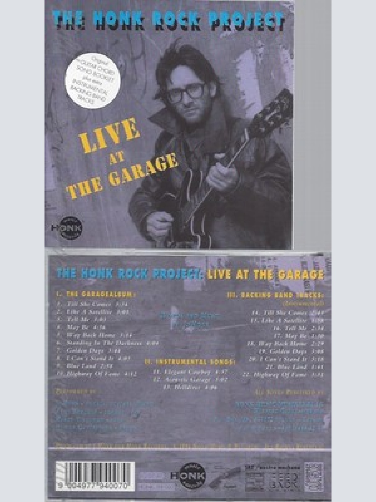 CD--HONK ROCK PROJECT -- LIVE AT THE GARAGE