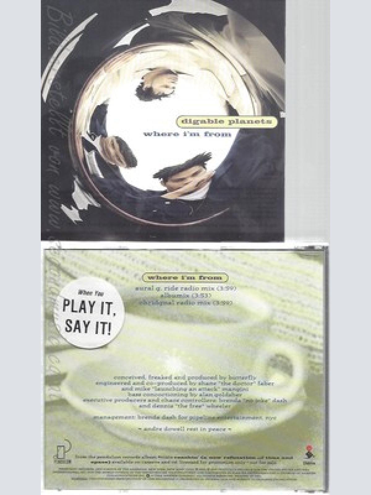 CD--DIGABLE PLANETS--WHERE I'M FROM--PROMO