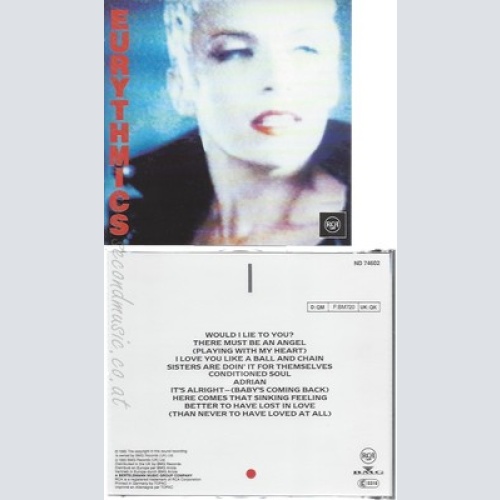 CD--EURYTHMICS--BE YOURSELF TONIGHT