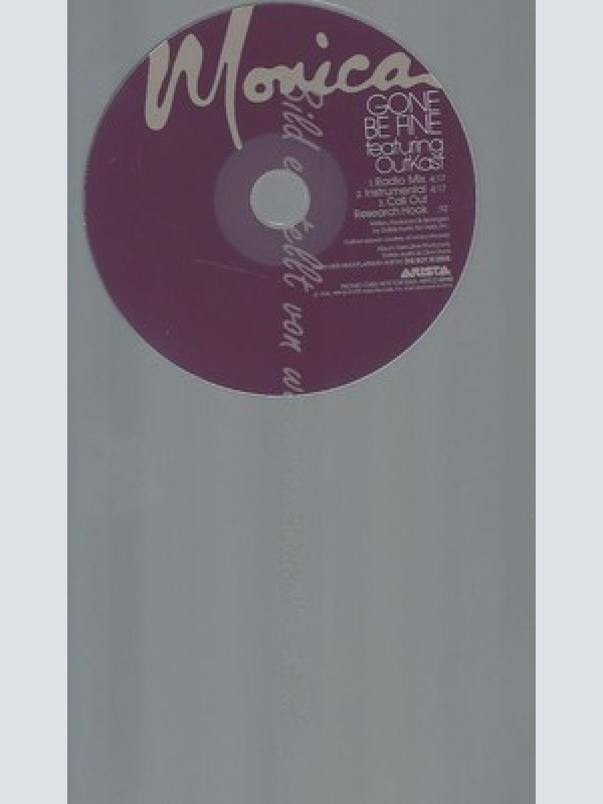 CD--PROMO--MONICA--GONE BE FINE --FEAT OUTKAST