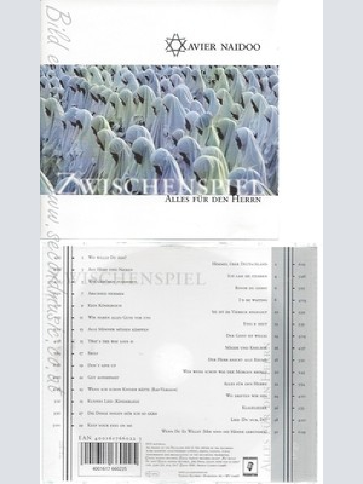 CD--ALLES FÜR DEN HERRN / XAVIER NAIDOO -- --2CD -- ZWISCHENSPIEL