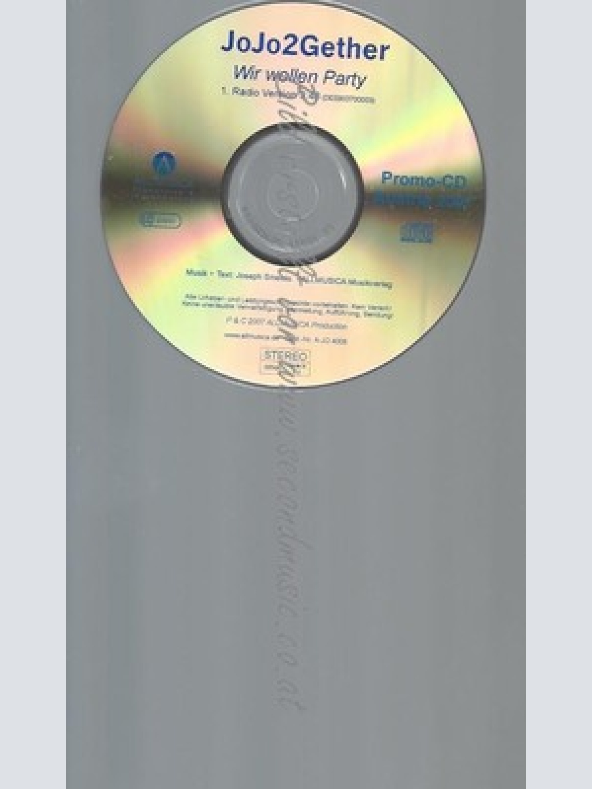 CD--PROMO--JOJO2GETHER--WIR WOLLEN PARTY