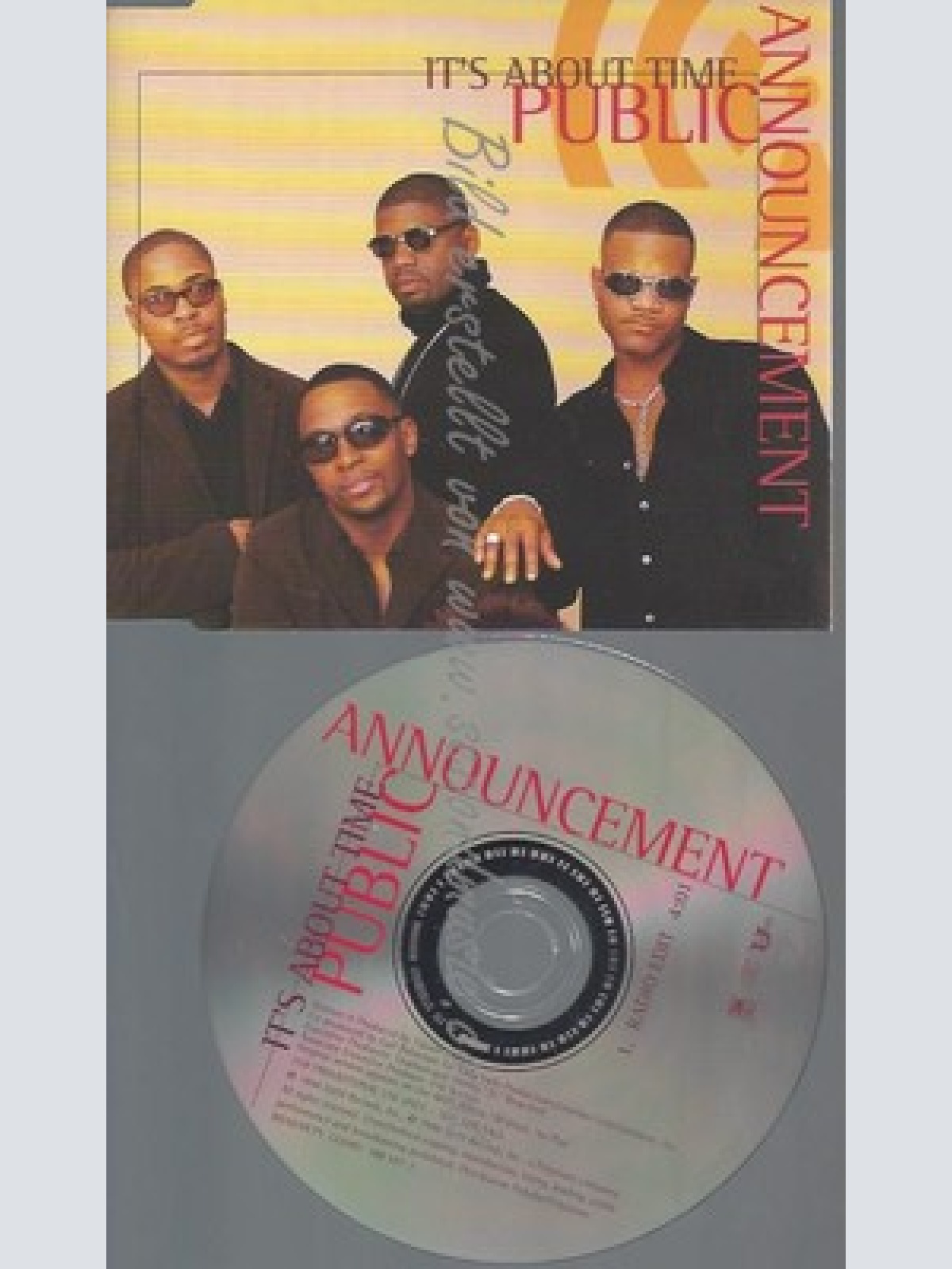 CD--PROMO--PUBLIC ANNOUNCMENT--IT'S ABOUT TIME--1 TRACK
