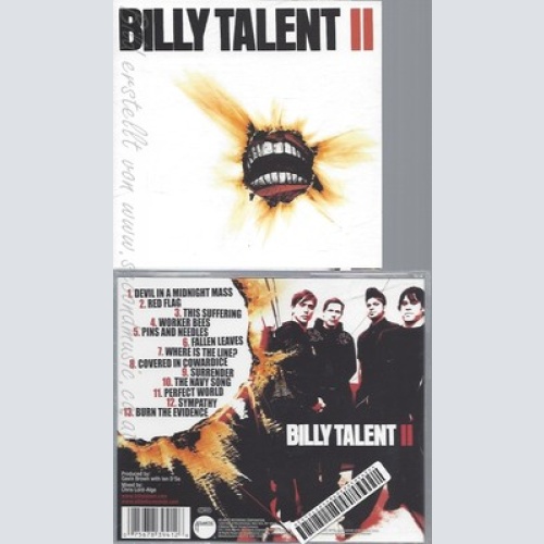 CD--BILLY TALENT -- -- BILLY TALENT II