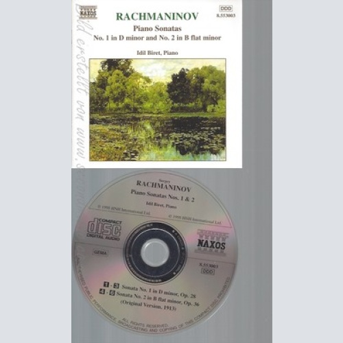 CD--IDIL BIRET UND SERGEJ RACHMANINOFF -- -- -- RACHMANINOFF KLAVIERSONATE 1 UND